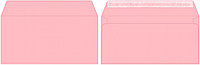 Конверт почтовый 114*229 мм (С6/С5) силикон, чистый, розовый