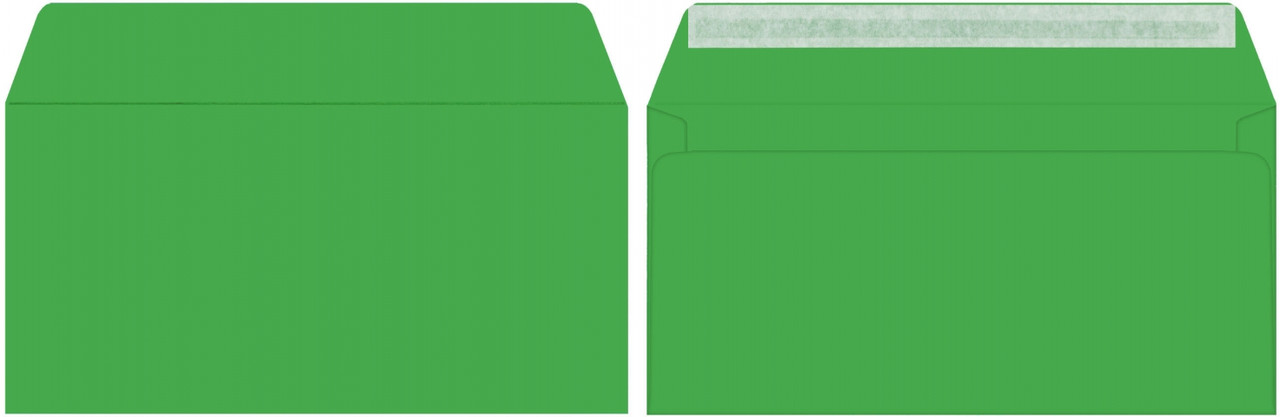 Конверт почтовый 114*229 мм (С6/С5) силикон, чистый, зеленый - фото 1 - id-p131176719