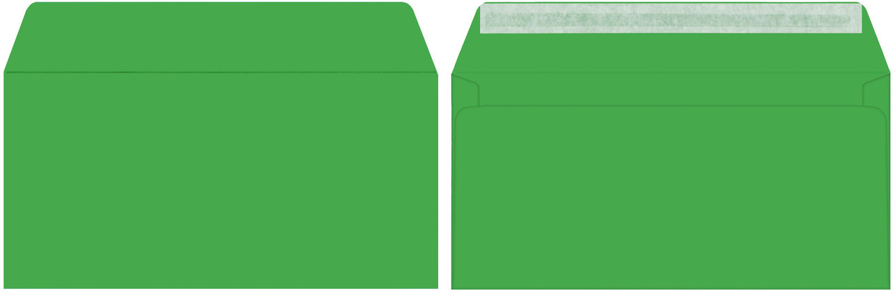 Конверт почтовый 114*229 мм (С6/С5) силикон, чистый, зеленый - фото 2 - id-p131176719