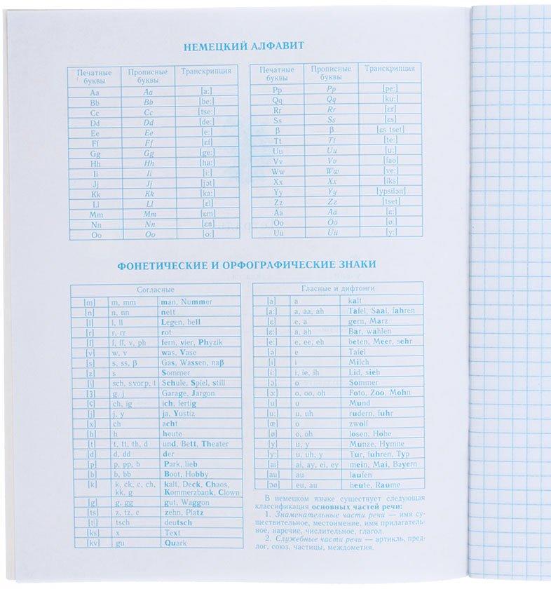 Тетрадь предметная А5, 48 л. на скобе «Коллекция знаний» 162*202 мм, клетка, «Немецкий язык» - фото 2 - id-p131173121