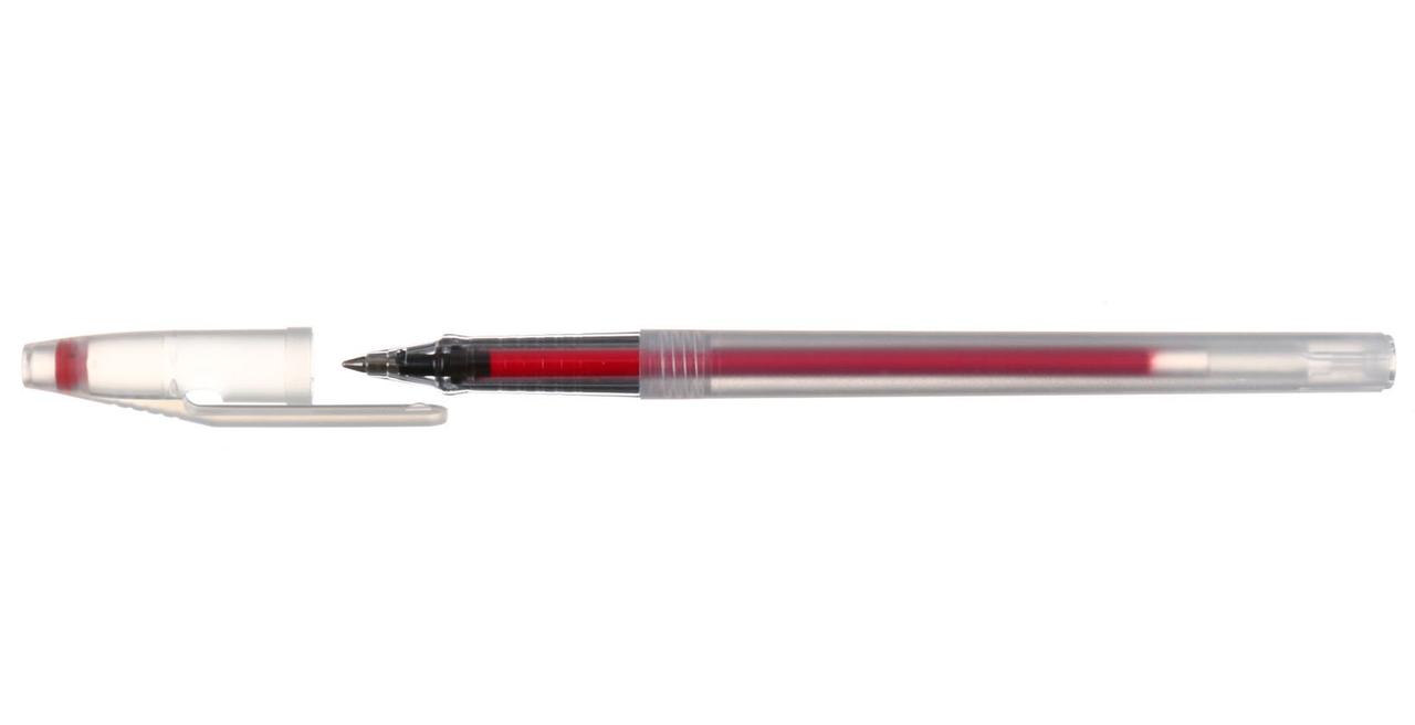 Ручка гелевая Status корпус прозрачный, стержень красный - фото 2 - id-p131170991
