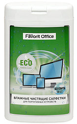 Салфетки чистящие для ноутбуков Favorit Office 100 шт., Noteebook Clean