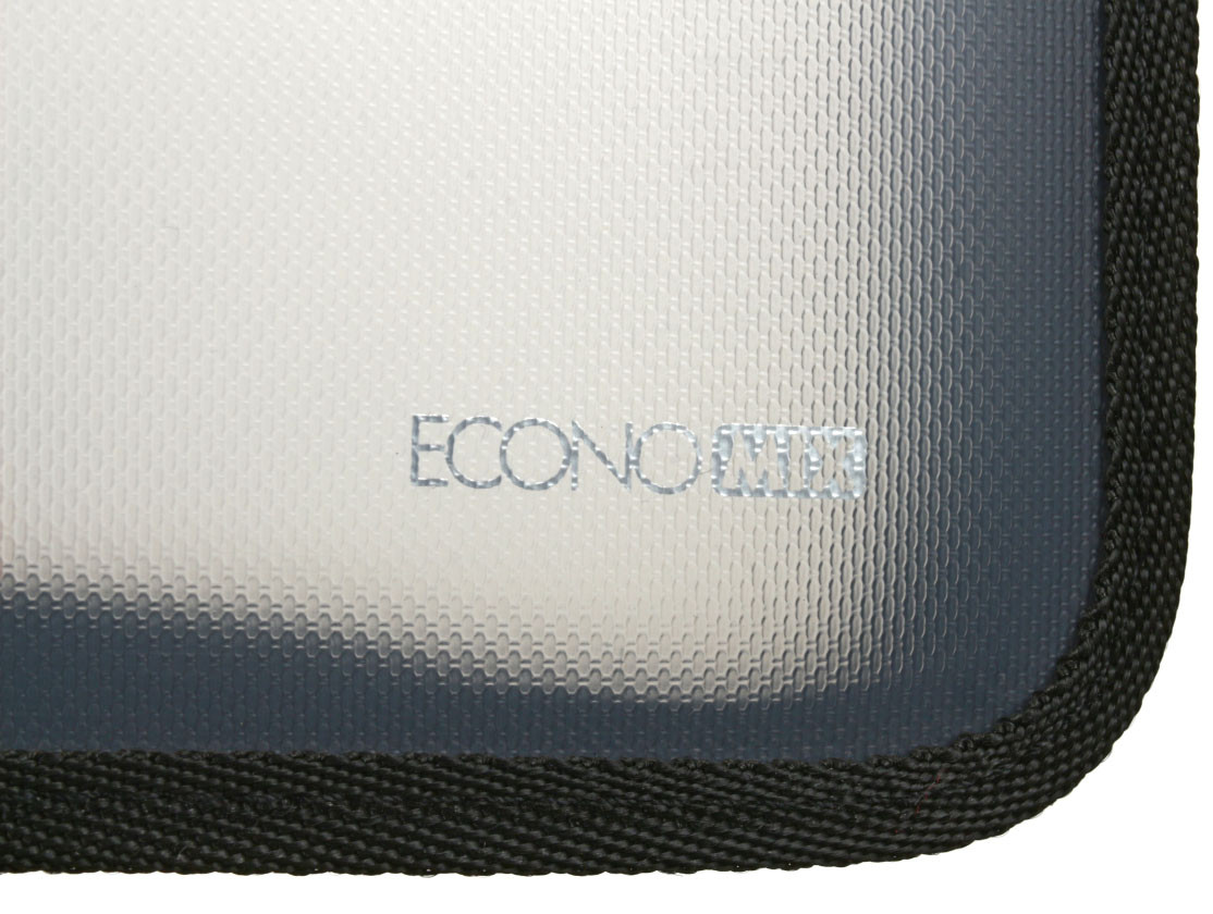 Папка пластиковая на молнии Economix А5+ толщина пластика 0,5 мм, прозрачная с черным - фото 1 - id-p131175417