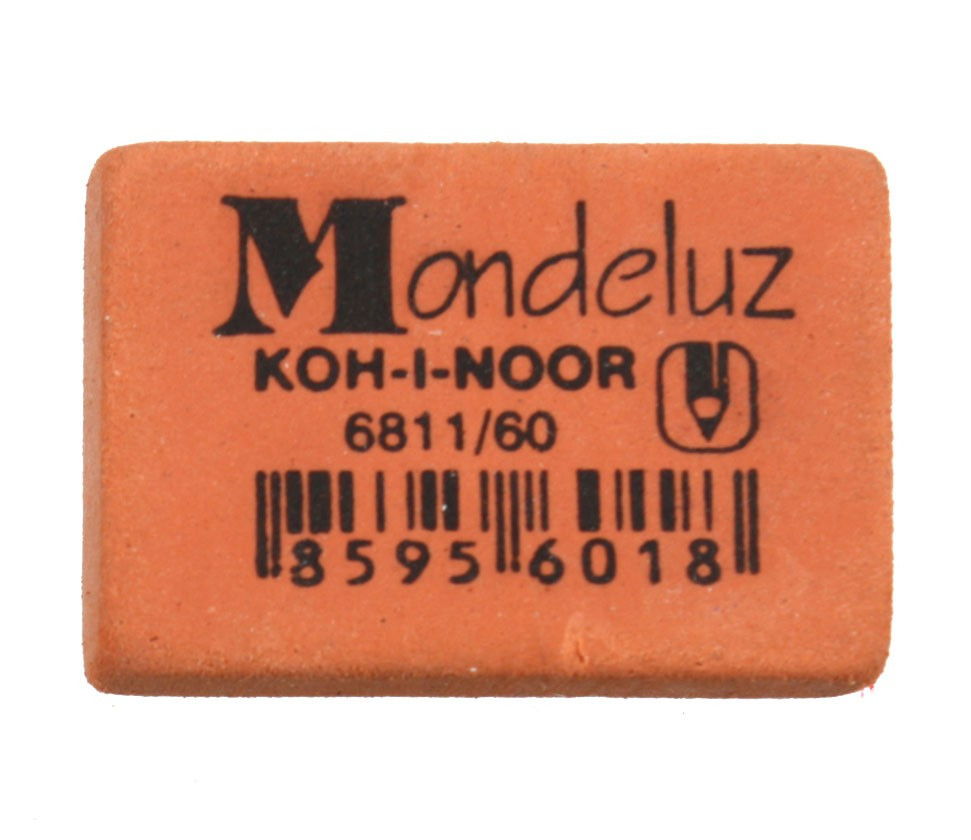 Ластик Mondeluz 30*20 мм, оранжевый - фото 1 - id-p131171008
