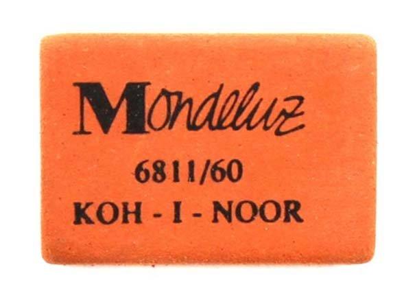 Ластик Mondeluz 30*20 мм, оранжевый - фото 2 - id-p131171008