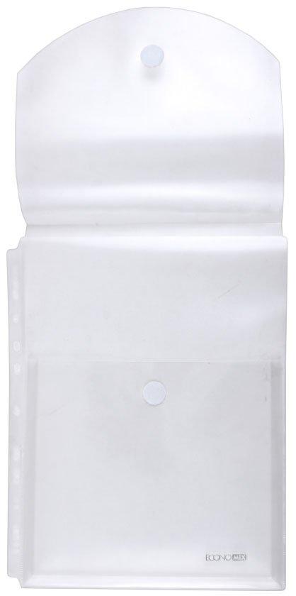 Папка-конверт пластиковая на липучке с перфорацией Economix А4+ толщина пластика 0,18 мм, вертикальная, - фото 1 - id-p131173156
