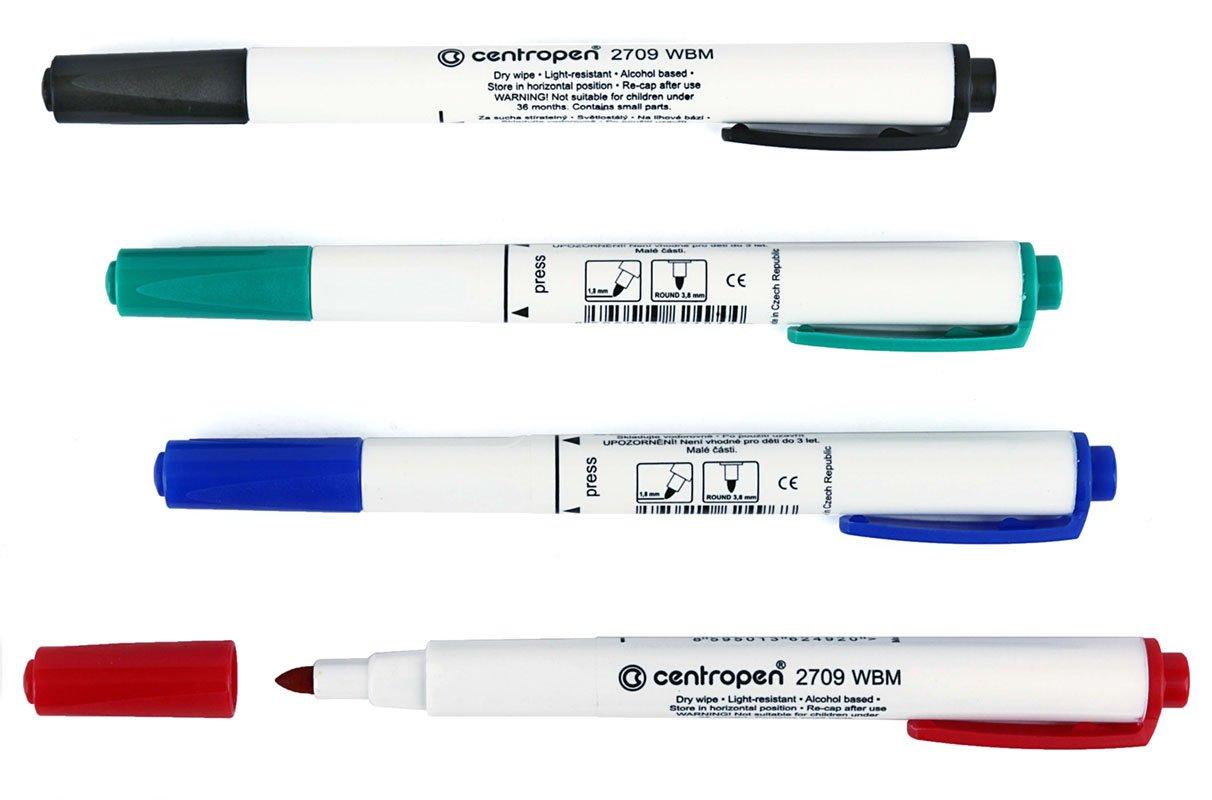 Набор маркеров для вайтбордов Centropen 4 цвета - фото 1 - id-p131169961