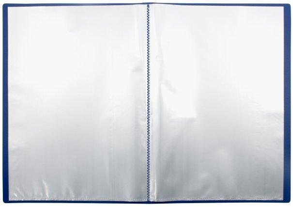 Папка пластиковая на 10 файлов inФормат толщина пластика 0,5 мм, синяя - фото 1 - id-p131171023