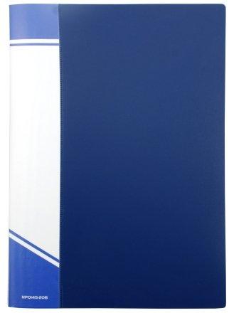 Папка пластиковая на 10 файлов inФормат толщина пластика 0,5 мм, синяя - фото 2 - id-p131171023