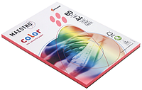Бумага офисная цветная Maestro (формат А4 в упаковке по 100 листов) А4 (210*297 мм), 80 г/м2, 100 л., розовый