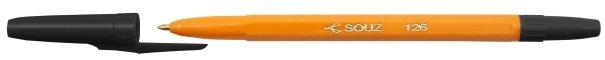 Ручка шариковая «РШ-126» Vitolina/Souz корпус оранжевый, стержень черный - фото 1 - id-p131171079