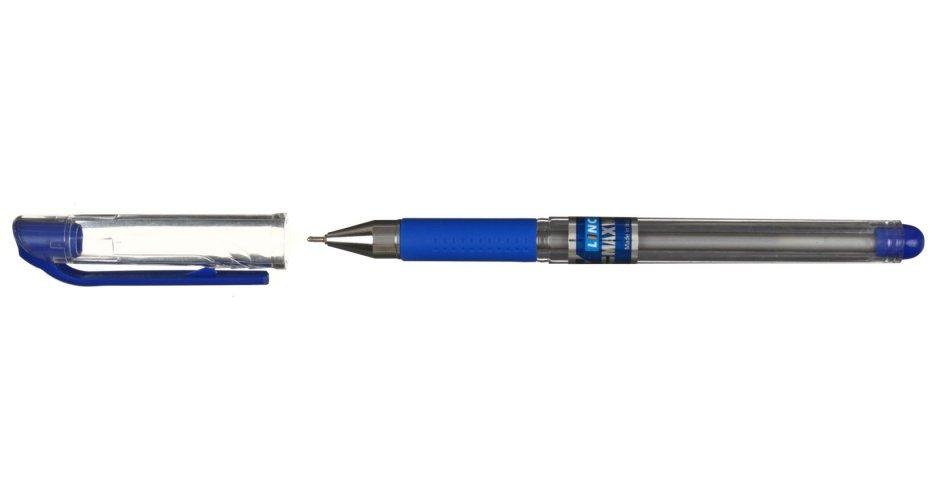 Ручка шариковая Linc Maxwell корпус прозрачный, стержень синий - фото 1 - id-p131174391