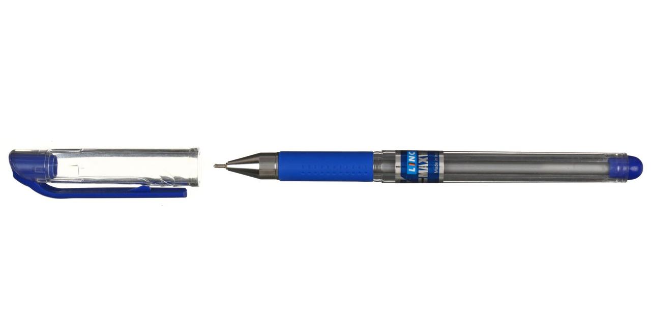 Ручка шариковая Linc Maxwell корпус прозрачный, стержень синий - фото 2 - id-p131174391
