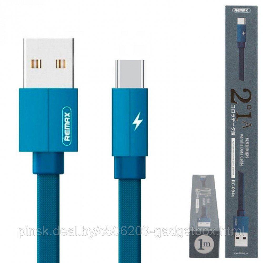 Кабель Remax RC-094a Type-C-USB - фото 4 - id-p130057195