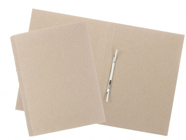 Папка картонная со скоросшивателем «Техком» А4, ширина корешка 40 мм, 620 г/м2, серая, металлический - фото 2 - id-p131175484