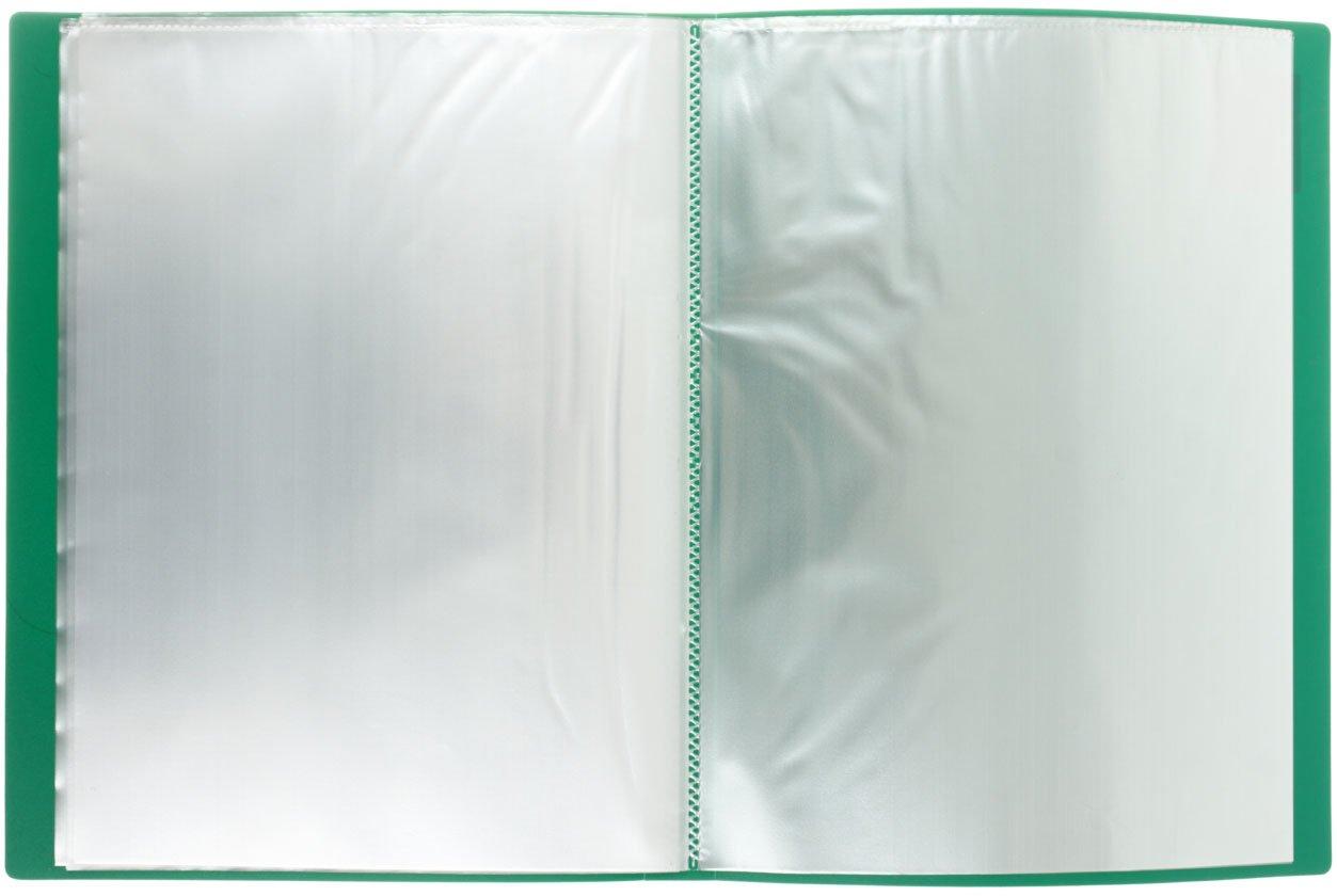 Папка пластиковая на 40 файлов OfficeSpace толщина пластика 0,6 мм, зеленая - фото 2 - id-p131174396