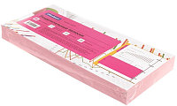 Разделители для регистраторов картонные OfficeSpace 105*230 мм, 100 шт., розовые