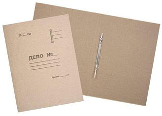 Папка картонная «Дело» со скоросшивателем  А4, ширина корешка 30 мм, плотность 420 г/м2, немелованная, серая