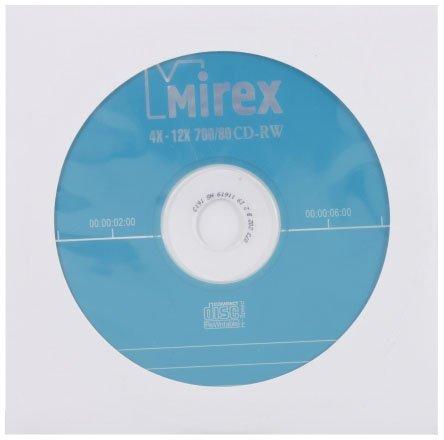 Компакт-диск CD-RW Mirex 4-12x, в бумажном конверте - фото 1 - id-p131170091