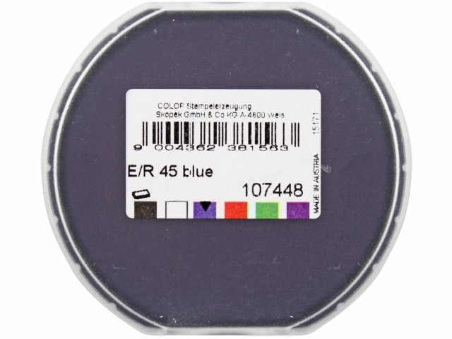 Подушка штемпельная сменная Colop для печатей тип E/R45 для оснасток: R45, синяя - фото 1 - id-p131174466