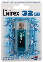 Флэш-накопитель Mirex Elf 32Gb, USB 2.0, корпус прозрачно-голубой