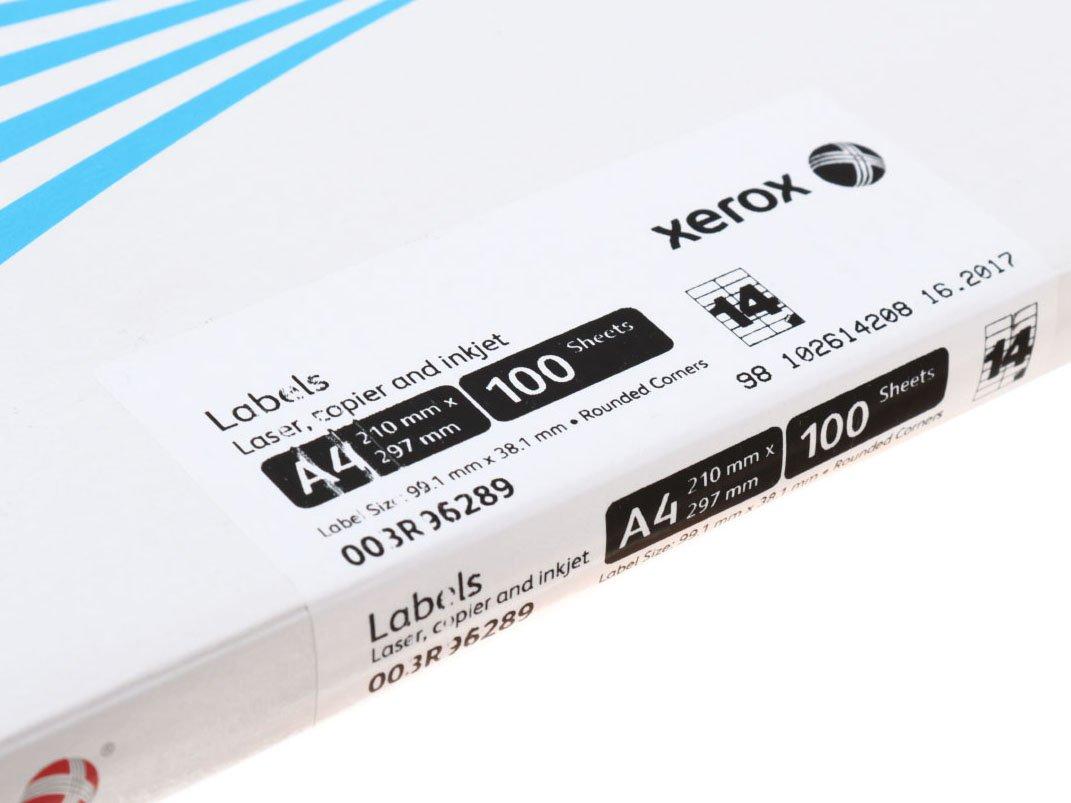 Бумага самоклеящаяся для изготовления этикеток Xerox А4, 14 шт., 99,1*38,1 мм, 100 л. - фото 1 - id-p131170098