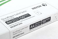 Наклейки полиэстровые Xerox на основе DuraPaper А4 (210*297 мм), 1 шт., 50 л., белые матовые