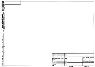 Форматка чертежная «Полиграфкомбинат» А3 (297*420 мм) + штамп, горизонтальная