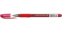 Ручка гелевая Crown Hi-Jell Needle Grip корпус прозрачный, стержень красный