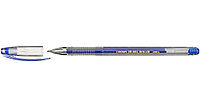 Ручка гелевая Crown Hi-Jell Needle корпус прозрачный, стержень синий