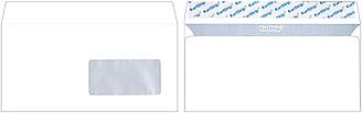 Конверт почтовый 110*220 мм (DL) cиликон, чистый, окно