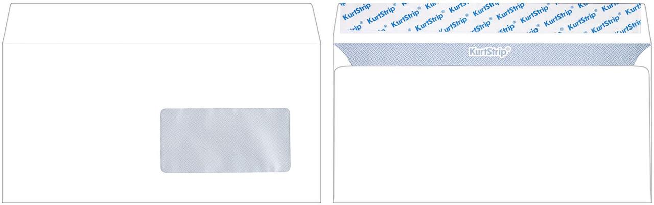 Конверт почтовый 110*220 мм (DL) cиликон, чистый, окно - фото 1 - id-p131174491