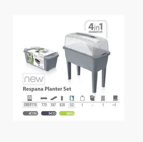 Парник Greenhouse Respana Planter Set, серый - фото 4 - id-p131182798