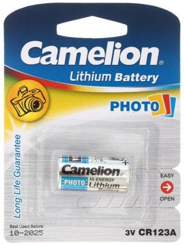 Батарейка литиевая дисковая Camelion Lithium CR123A, 3V, Photo - фото 1 - id-p131172256