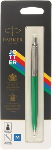 Ручка подарочная шариковая Parker Originals корпус зеленый с серебристым, стержень синий - фото 1 - id-p131175608