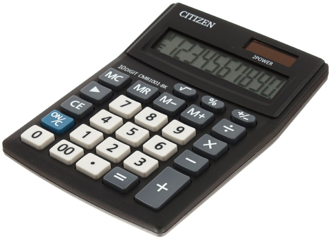 Калькулятор 10-разрядный Citizen CMB1001-BK компактный черный - фото 1 - id-p131174520