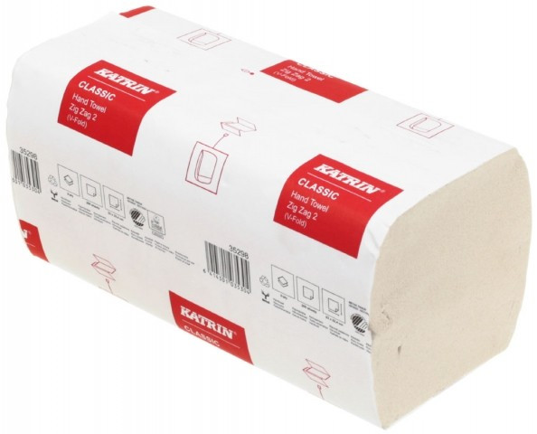 Полотенца бумажные Katrin Classic (в пачке) 1 пачка, ширина 224 мм, белые - фото 1 - id-p131175616