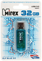 Флэш-накопитель Mirex Elf 32Gb, USB 3.0, корпус прозрачно-голубой