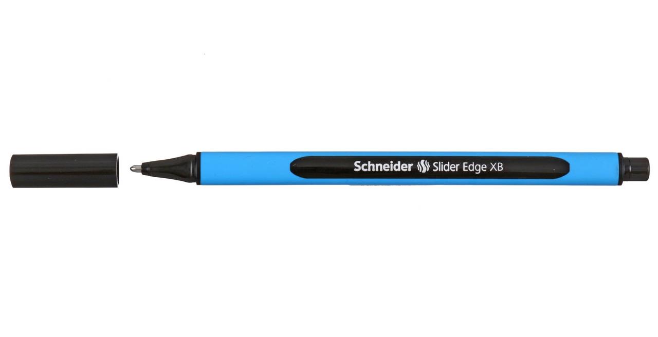 Ручка шариковая одноразовая Schneider Slider Edge толщина линии XB (0,9 мм), черный стержень - фото 2 - id-p131173379