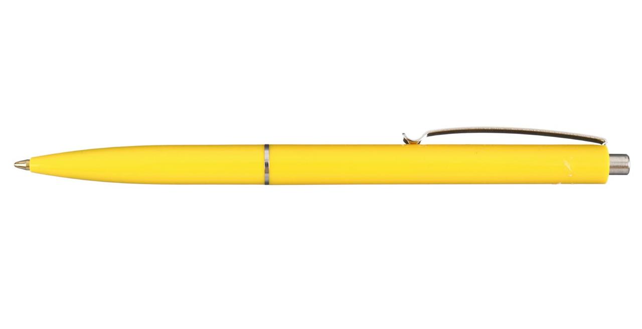 Ручка шариковая автоматическая Schneider К15 корпус желтый, стержень синий - фото 2 - id-p131173383