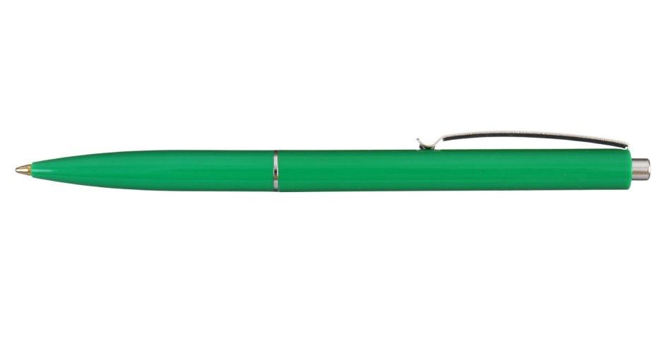 Ручка шариковая автоматическая Schneider К15 корпус зеленый, стержень синий - фото 1 - id-p131173384