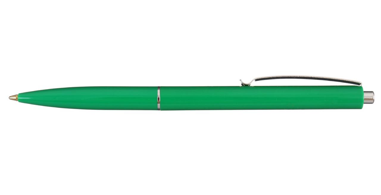 Ручка шариковая автоматическая Schneider К15 корпус зеленый, стержень синий - фото 2 - id-p131173384