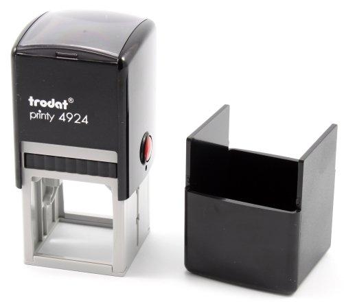 Автоматическая оснастка Trodat 4924 в боксе для клише печати/штампа 40*40 мм, корпус черный - фото 2 - id-p131170201