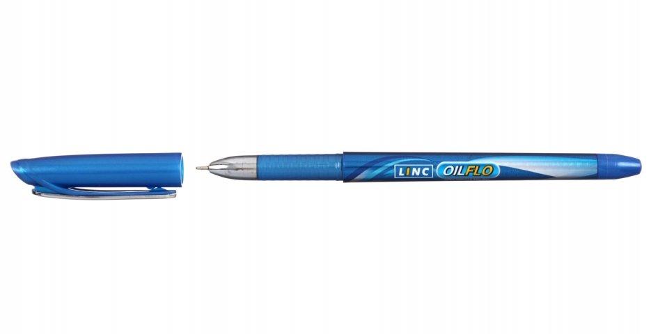 Ручка шариковая Linc Oil Flo корпус синий, стержень синий - фото 1 - id-p131173416