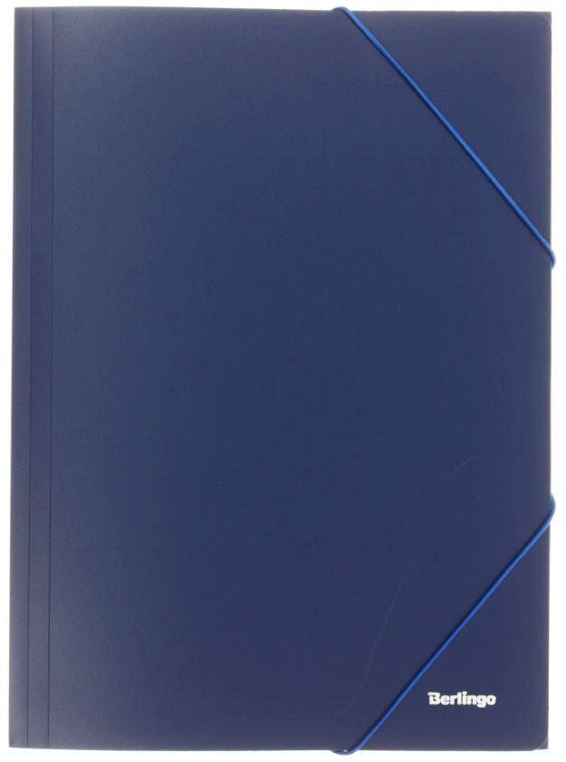 Папка пластиковая на резинке Berlingo Standart толщина пластика 0,5 мм, синяя - фото 2 - id-p131174618