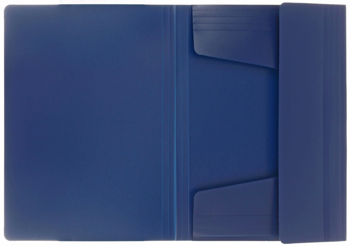 Папка пластиковая на резинке Berlingo Standart толщина пластика 0,5 мм, синяя - фото 3 - id-p131174618