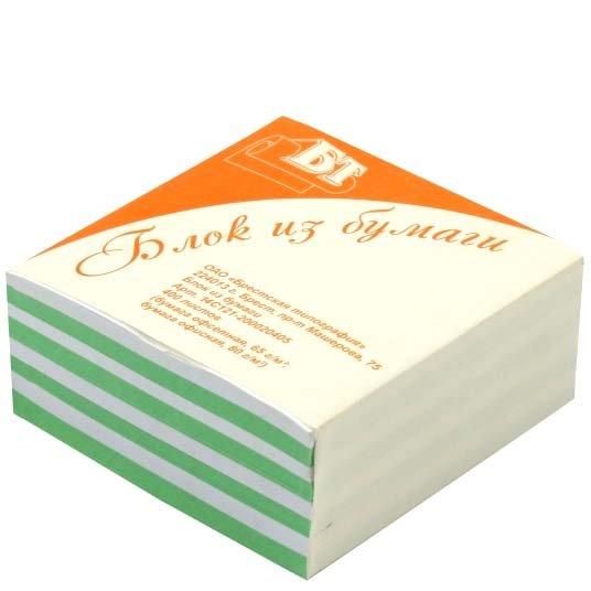 Блок бумаги для заметок «Куб. Брестская Типография» 90*90*43 мм, непрокленный, 2 цвета - фото 4 - id-p131171312