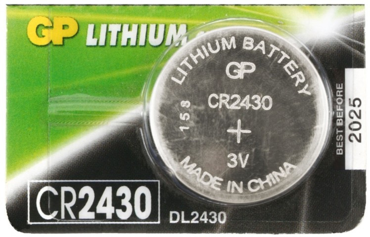 Батарейка литиевая дисковая GP Lithium CR2430, 3V - фото 1 - id-p131175726