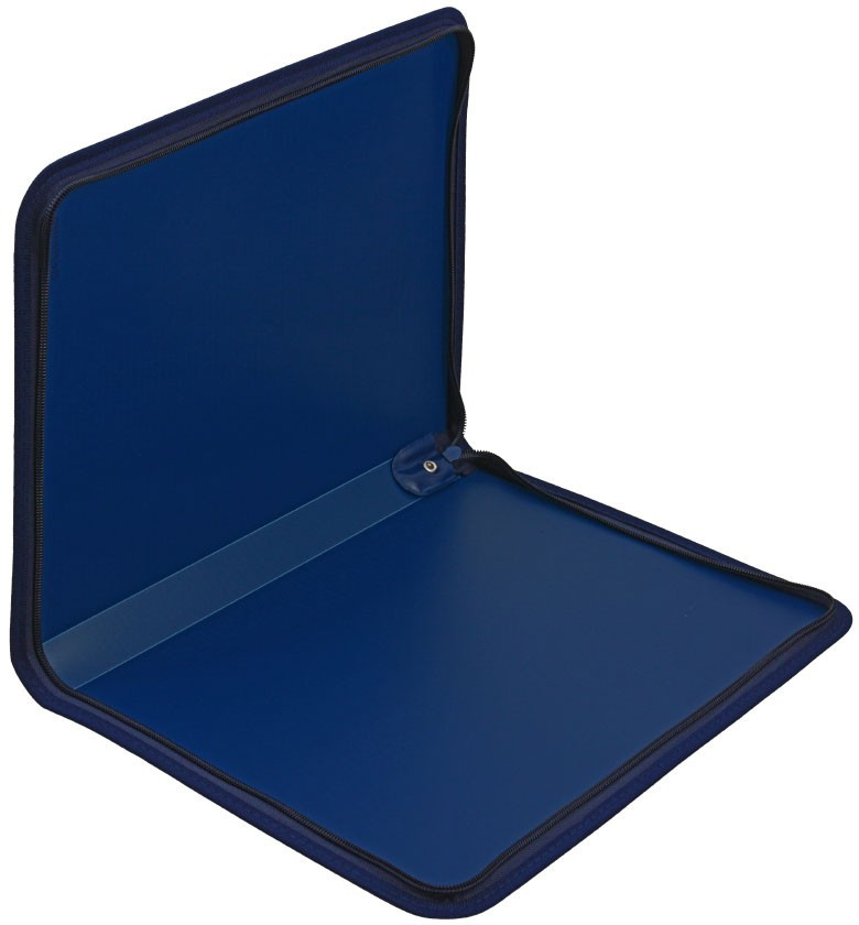 Папка пластиковая на молнии Berlingo толщина пластика 0,5 мм, синяя - фото 1 - id-p131175734