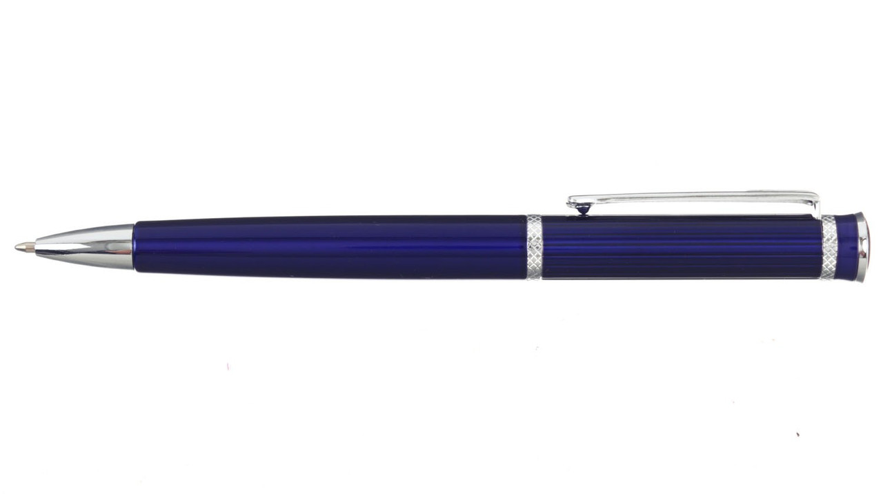 Ручка подарочная шариковая Berlingo Velvet Premium корпус синий, синяя - фото 1 - id-p131174661